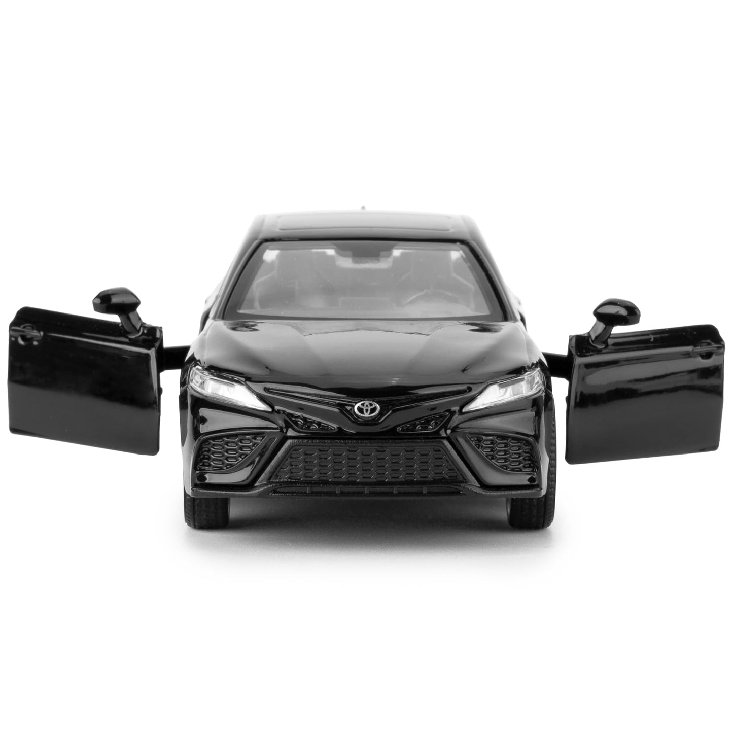 RMZ City 1:36 Camry XSE Diecast Model Car, Pull Back Toy, Black, Doors Open, Gift for Kids Aged 3 and Up, Model 554063