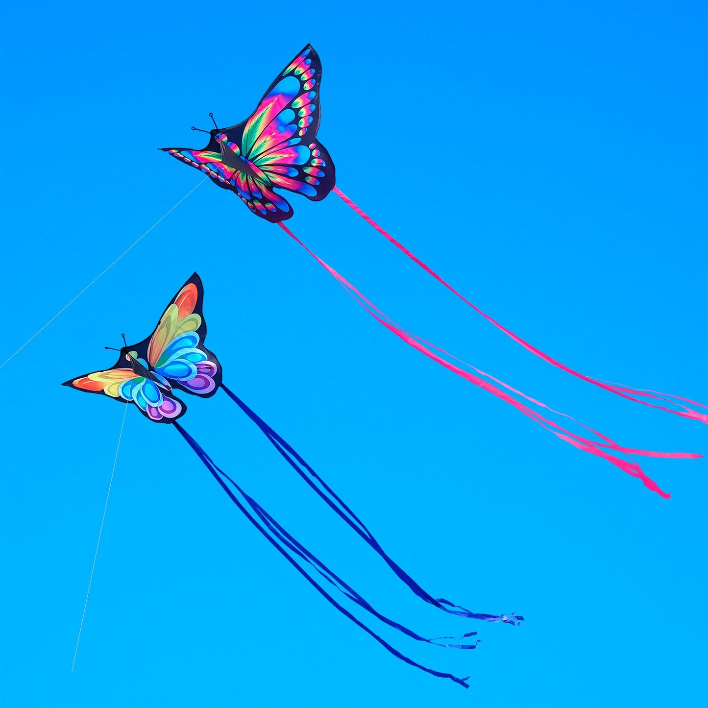 Doinfly Butterflys For Kids, Beautiful Kite Easy To Fly For Beginners With 328 Ft Line & Line Winder, Easy To Fly For Beach Trip