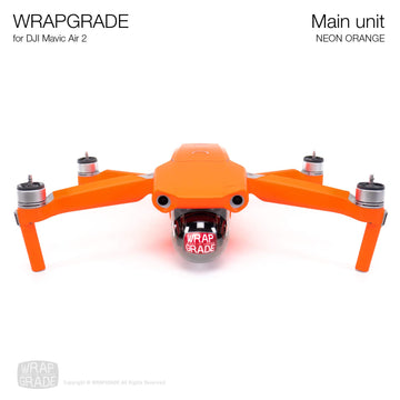 Wrapgrade Main Unit Skin Compatible With Dji Mavic Air 2 (Neon Orange)