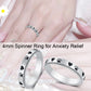 Amorartsky Spinner Ring For Anxiety Relief Fidget:Puppy Pet Lovers Paw Print Ring Anxiety Ring For Women, Titanium Stainless Ste