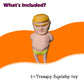 Splat Doll Squishy Toy Hilarious Squeeze Fidget Toy Rubber To Squeeze Stress Relief Sensory Play A Gag Gift Novelty Party Favors