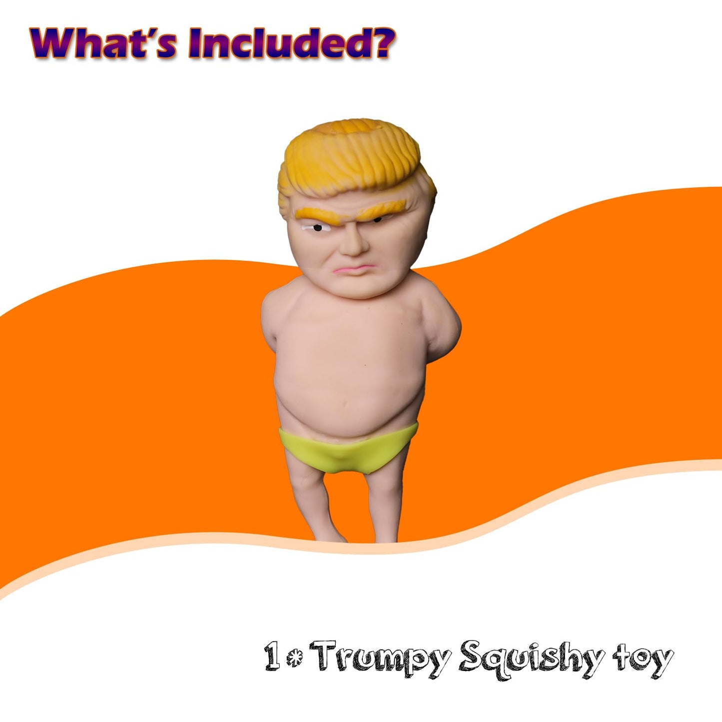 Splat Doll Squishy Toy Hilarious Squeeze Fidget Toy Rubber To Squeeze Stress Relief Sensory Play A Gag Gift Novelty Party Favors