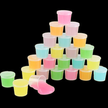 Inksbui 24 Pack Glow In The Dark Slime, Party Favors Slime, Crystal Galaxy Slime Kit With Multi Colors - Blue, Pink, Yellow, Green, Orange And Purple Color, Birthday Gifts For Kids Girl And Boys