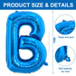Toniful 40 Inch Large Blue Letter B Balloons Giant Alphabet Letter Balloons,Foil Mylar Big Balloons For Birthday Party Anniversa