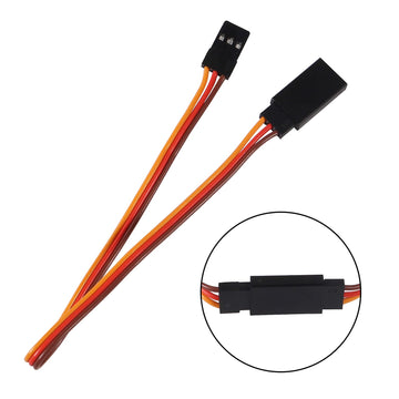 ACEIRMC 10pcs 3-Pin Servo Extension Cable Cord Female to Male Lead Wire Connector JR for RC Car Airplanes Remote Control (20cm)
