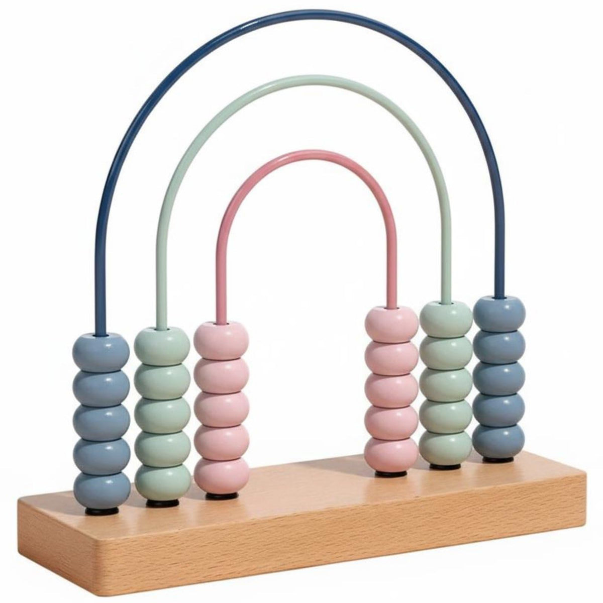 Trendivibe Early Educational Wooden Bead Abacus Fine Movement Skills Development Educational Bead Counter HandEye Coordination 