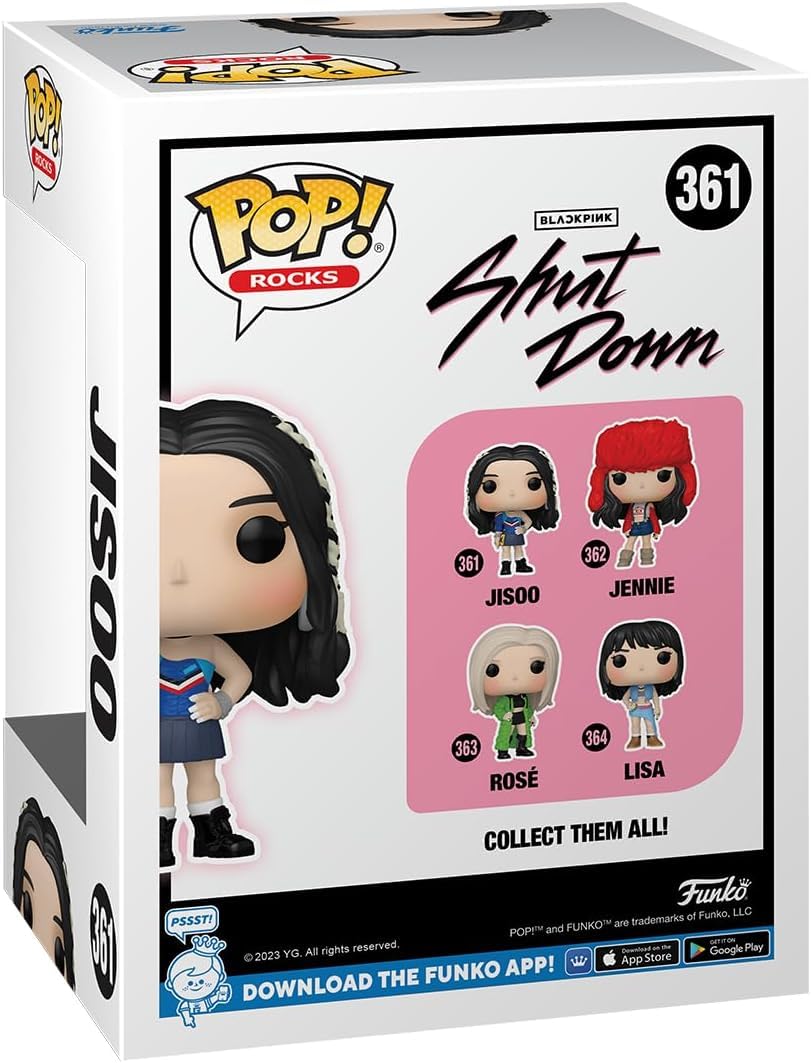 Pop Rocks: Blackpink - Jisoo Funko Vinyl Figure (Bundled With Compatible Box Protector Case), Multicolored, 3.75 Inches