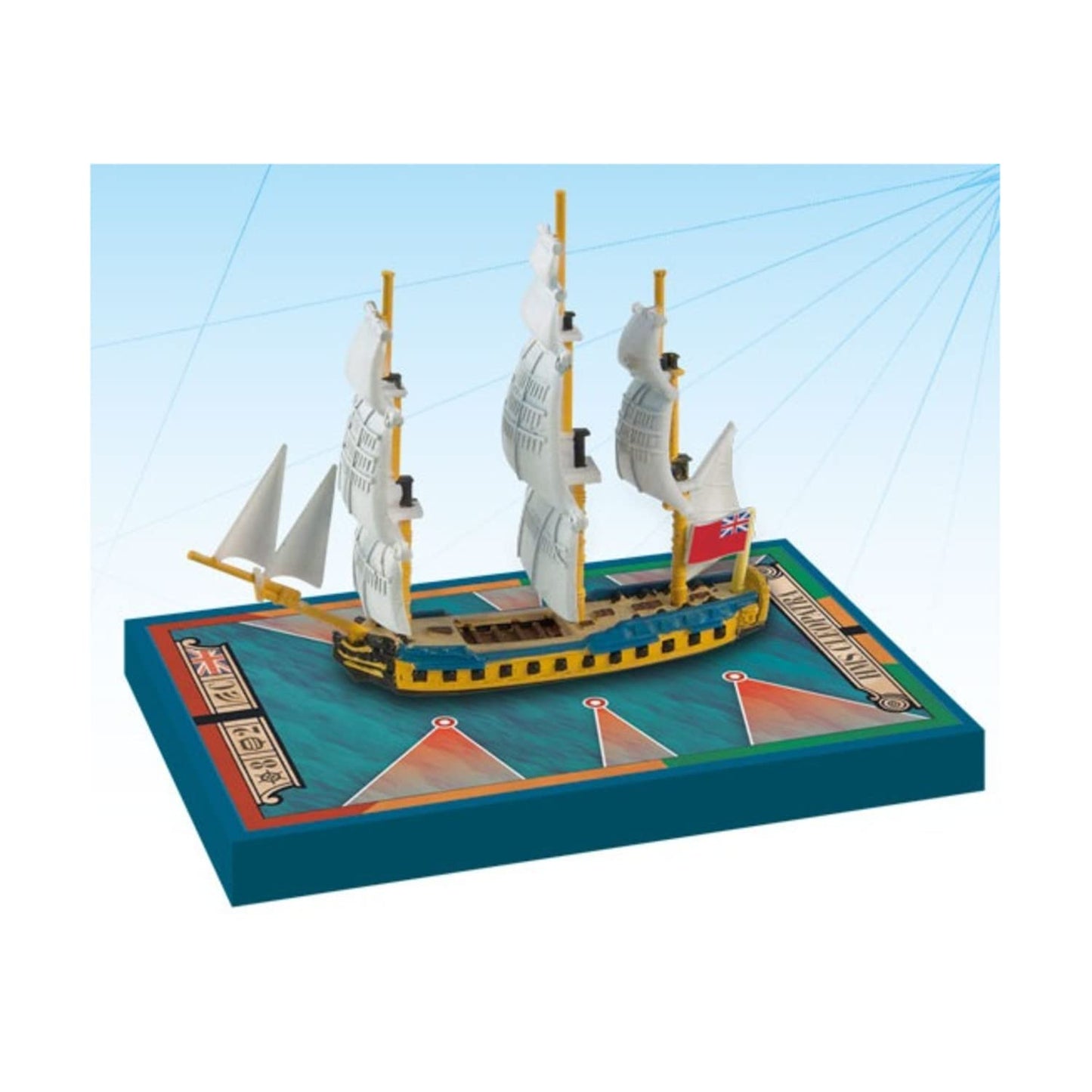 Ares Games Sails of Glory Ship Pack - HMS Cleopatra 1779 Board Game, Model SGN103B
