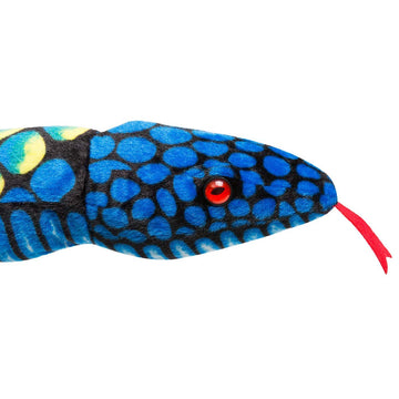 Punp Plush Giant Snake Realistic Stuffed Animal Red Eyes Toy Gifts For Boys And Girls 110 Inches