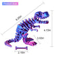 FunisFun 3D Printed Dragon with Articulated Bones for mature-themed  3D Printed Dinosaur Fidget Toys Decor for Stress Relief (Blue-Purple  1P)