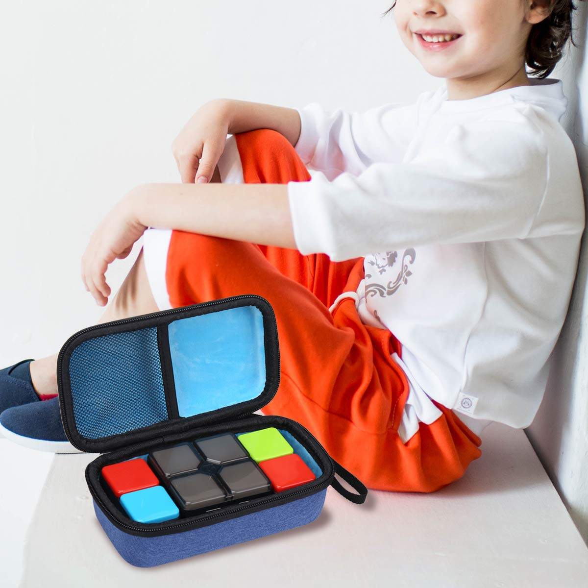 Aproca Blue Hard Travel Storage Case, For Games Flipslide Game(Only Case)