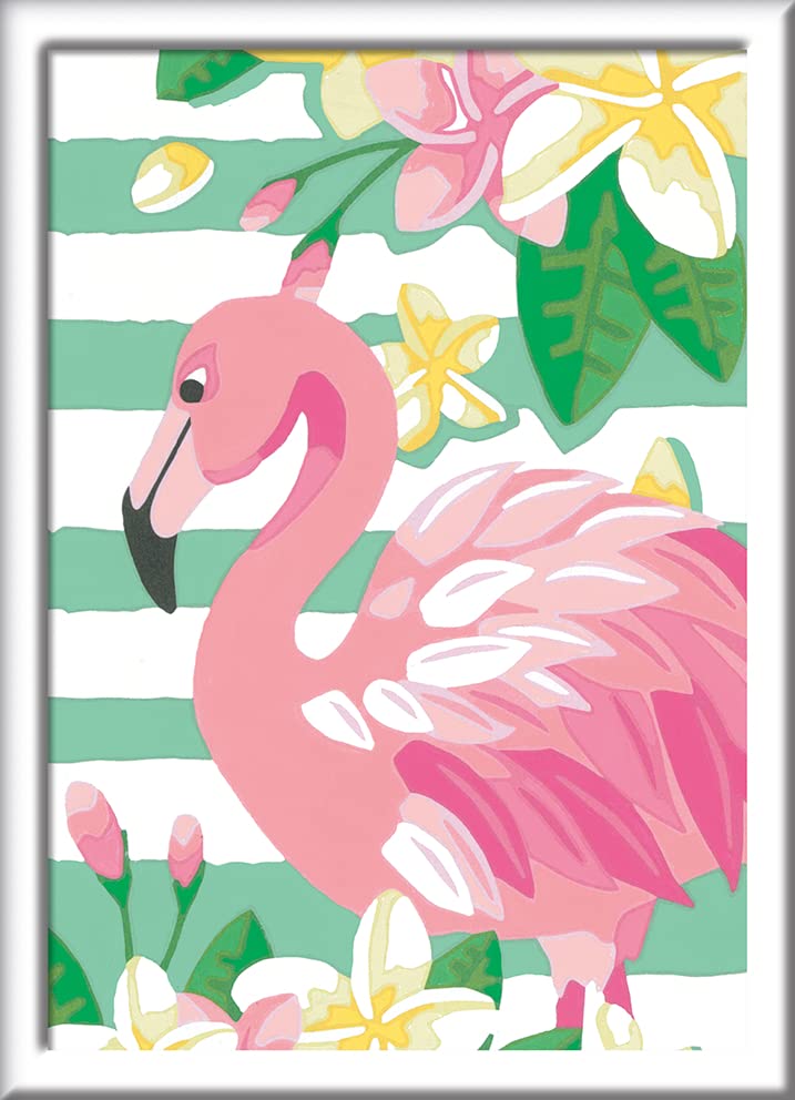 Ravensburger Creart Think Pink Paint By Numbers Kit For Kids & Adults - All-Inclusive Diy Painting Kit Canvas | Detailed Flaming