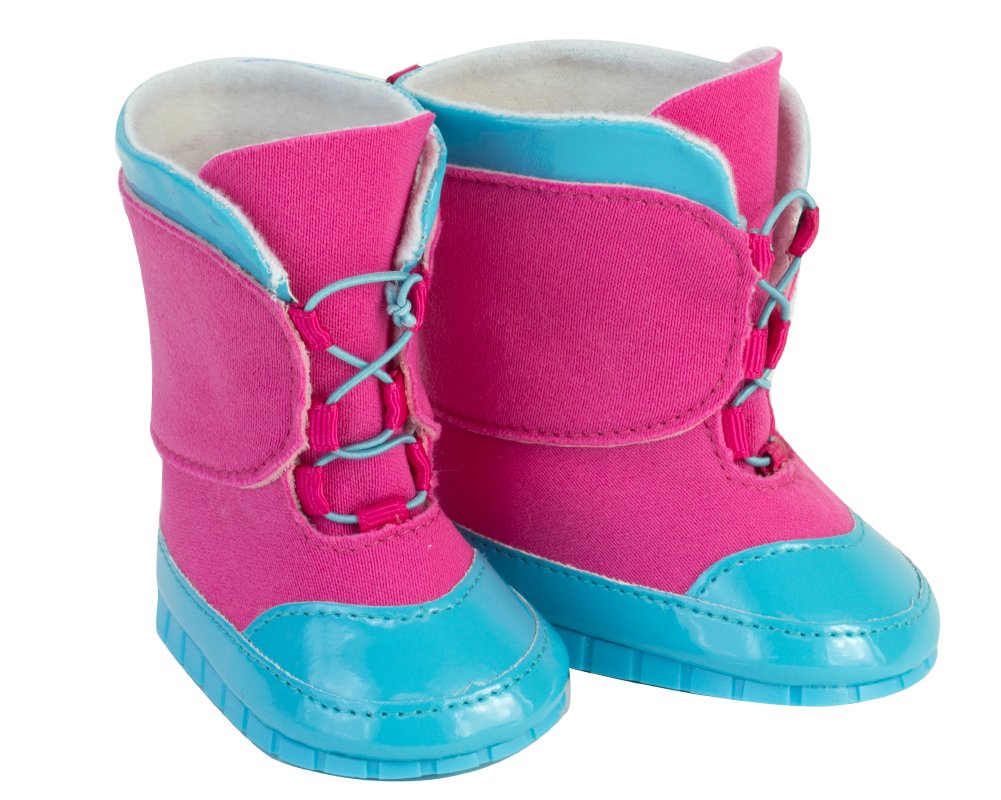 Sophia'S 18' Hot Pink And Aqua Snow Boots