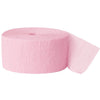 Unique Industries Crepe Paper Streamer, 81ft, Pastel Pink