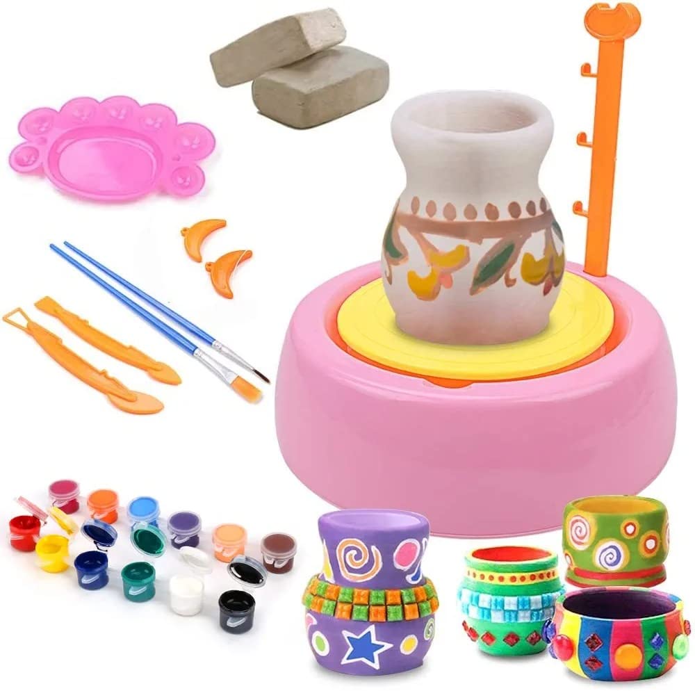 Velocious Battery Operated Pottery Wheel, Art Craft Kit, Diy Pottery Studio, Craft Activity, Artist Studio, Ceramic Machine With
