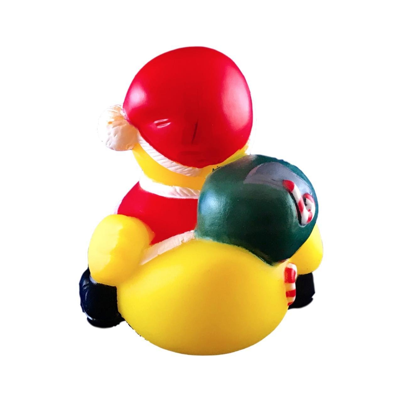 3' Santa Claus Rubber Duck [Sealed Hole, No Mildew] - Baby Safe Bathtub Bathing Toy