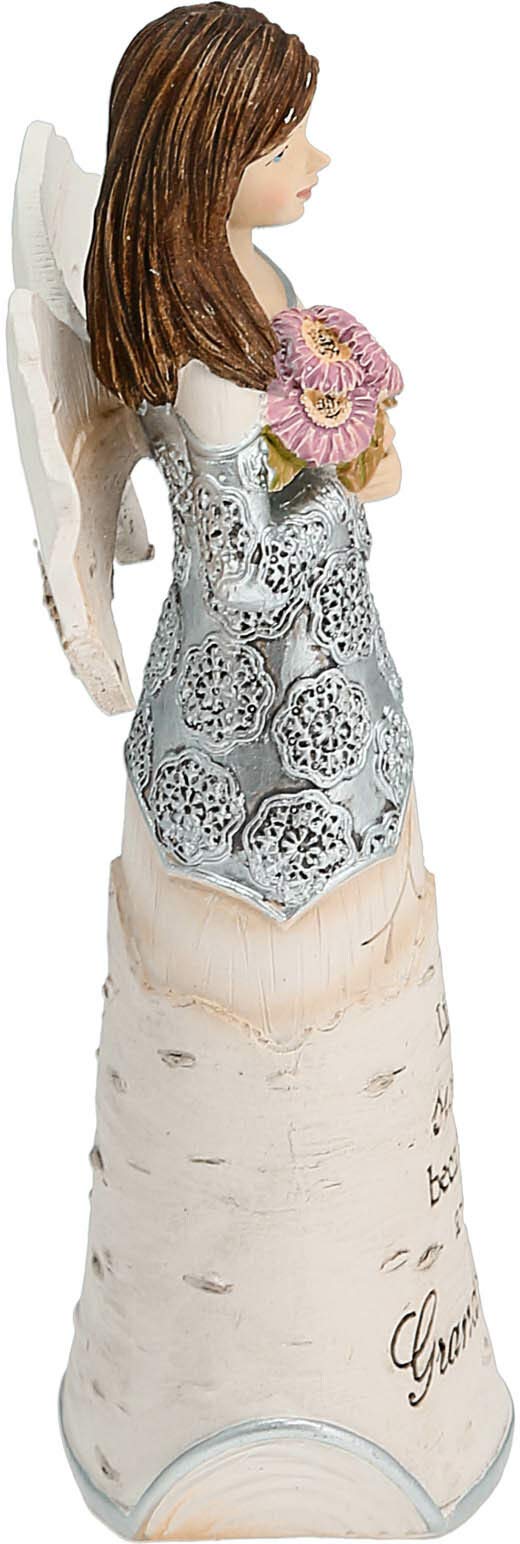 Pavilion Gift Company Granddaughter Angel Figurine, 5.5-Inch, Silver Resin, Model 82349, Perfect Gift for Granddaughters