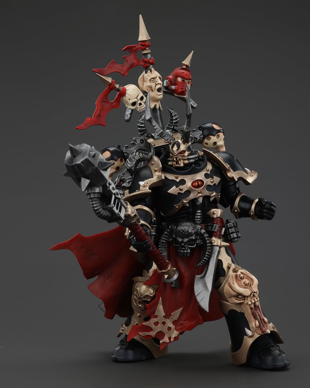 JoyToy Warhammer 40K Genuine License 1:18 Action Figure  Chaos Space Marines Black Legion Chosen Champion with Bolter and Power Maul  4.96 inch Collectible Action Figures Sets