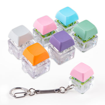 6 Pcs Keyboard Fidget Toy, Silent & Click Fidget Keyboard Keychain, Decompression Toys, Keyboard Fidget Clicker, Mechanical Keyboard Fidget, Stress Relief Fidget, Button Clicker, Sensory Toys