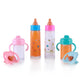 Pretendor 6 Pieces Magic Disappearing Milk And Juice Bottle With Pacifier,Pretend Play Feeding Toy Set For Girl,4 Bottles And 2