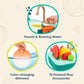 B. toys- Splash-n-Scrub Sink- Pretend Play Color Changing Playset - Toy Kitchen Sink - Faucet & Running Water, Dishes, Play Food