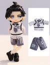 Ymy Ob11 1/12 Scale Cute Animal Style Doll Clothes Set Birthday (Beige)