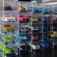 50 Pcs 1/64 Scale Model Car Display Case Transparent Toy Car Display Boxes Square Clear Pvc Plastic Boxes 1/64 Protector Clear C
