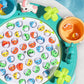 Pairez Toys Fishing Game Toy Set, Kids Play Table W/Rotating Board, 45 Fishes & 4 Fishing Poles, Gifts For Children, Boys & Girls Aged 3 4 5 6+ (Upgraded Ver.)