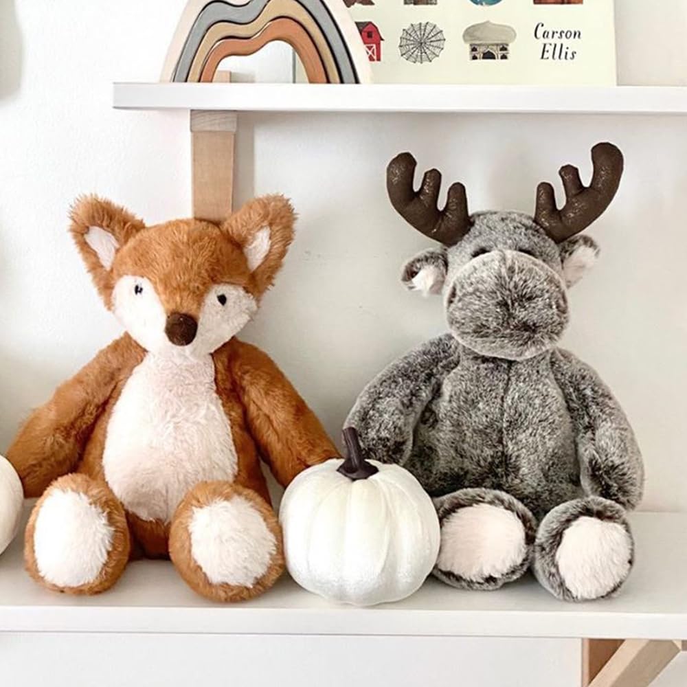 Mon Ami Marley The Moose Stuffed Animal – 12”, Cuddly & Soft Wild Moose Plush Toy For Kids, Realistic Stuffed Animal Gifts For Kids