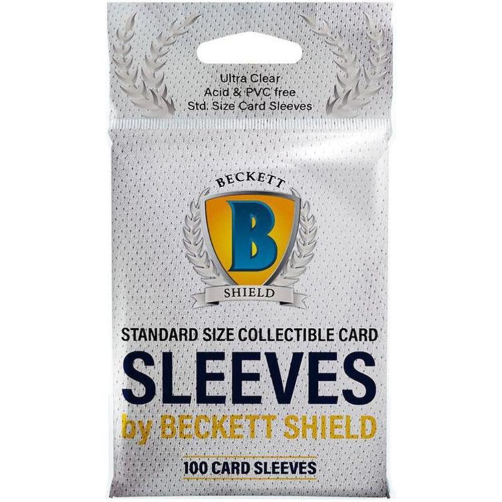 Beckett Shield: Collectible Card Sleeves 100 CT - MGT Card Sleeves are Smooth & Tough - Compatible with Pokemon, Yugioh, & Magic