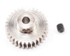 Robinson Racing 1032 Hard Nickel Plated Steel Motor Pinion Gear, 1/8'' Bore, 48 Pitch, 32 Tooth