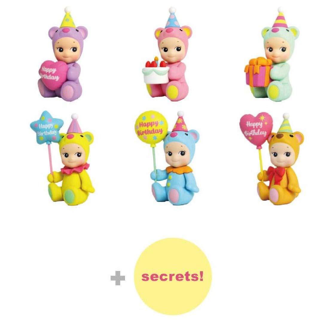 Sonny Angel Mini Figure - 2021 Birthday Gift Bear Series, Assorted Sealed Blind Box, Original Collectible