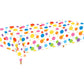Oudain 1 Pcs Polka Dot Plastic Tablecloth 108 x 54 Inch Colorful Happy Birthday Table Cloth Decorations Rectangular Disposable W