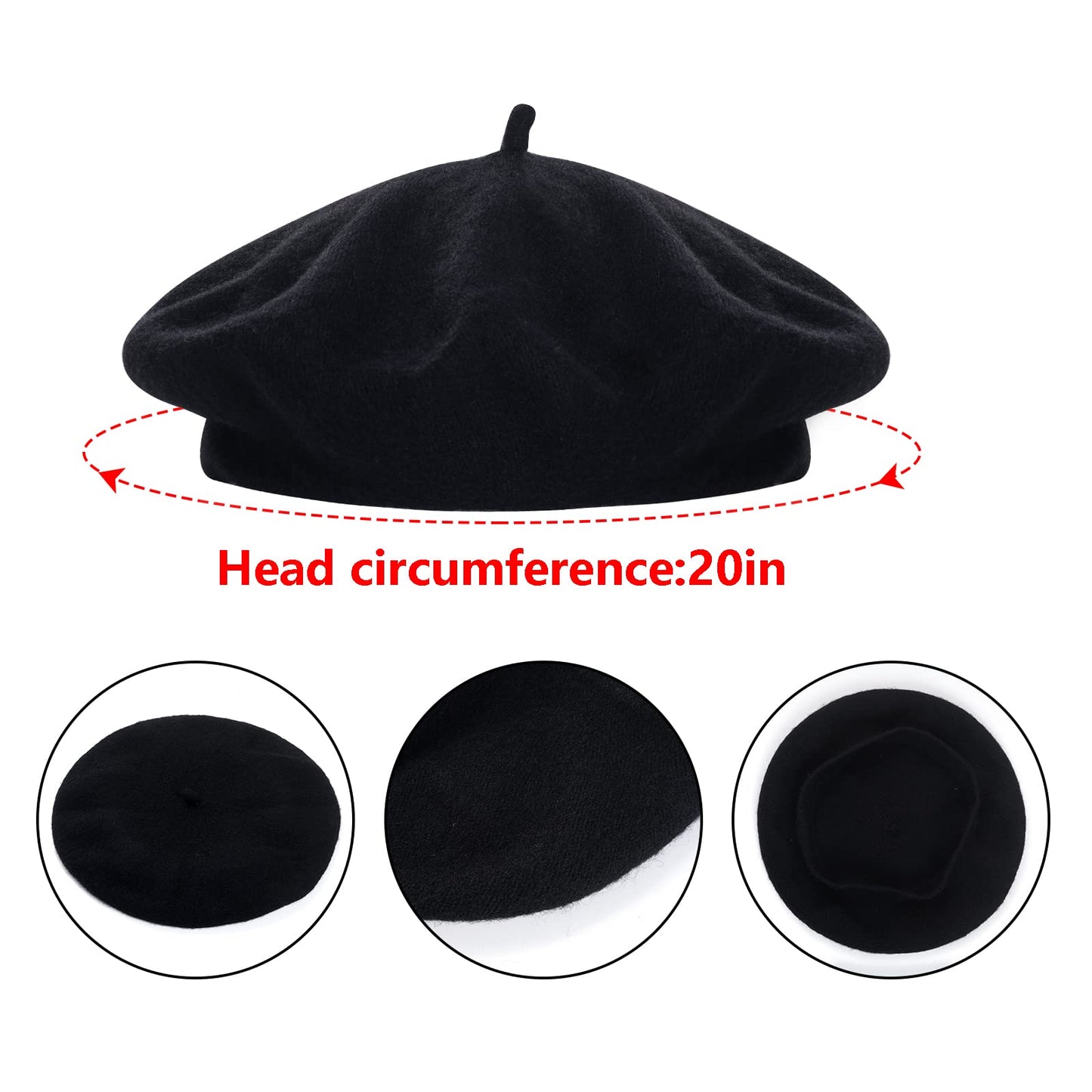 Yookat 5 Pieces Kids Artist Costume Accessories Set Painter Costume Accessories With Hat Apron Sleeves Necklace (Black)