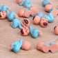 Mini Plastic Babies For Party Favor Decor Party Decorations Baby Shower Party Game Ice Cube Game (1'' 60Pcs, Blue)