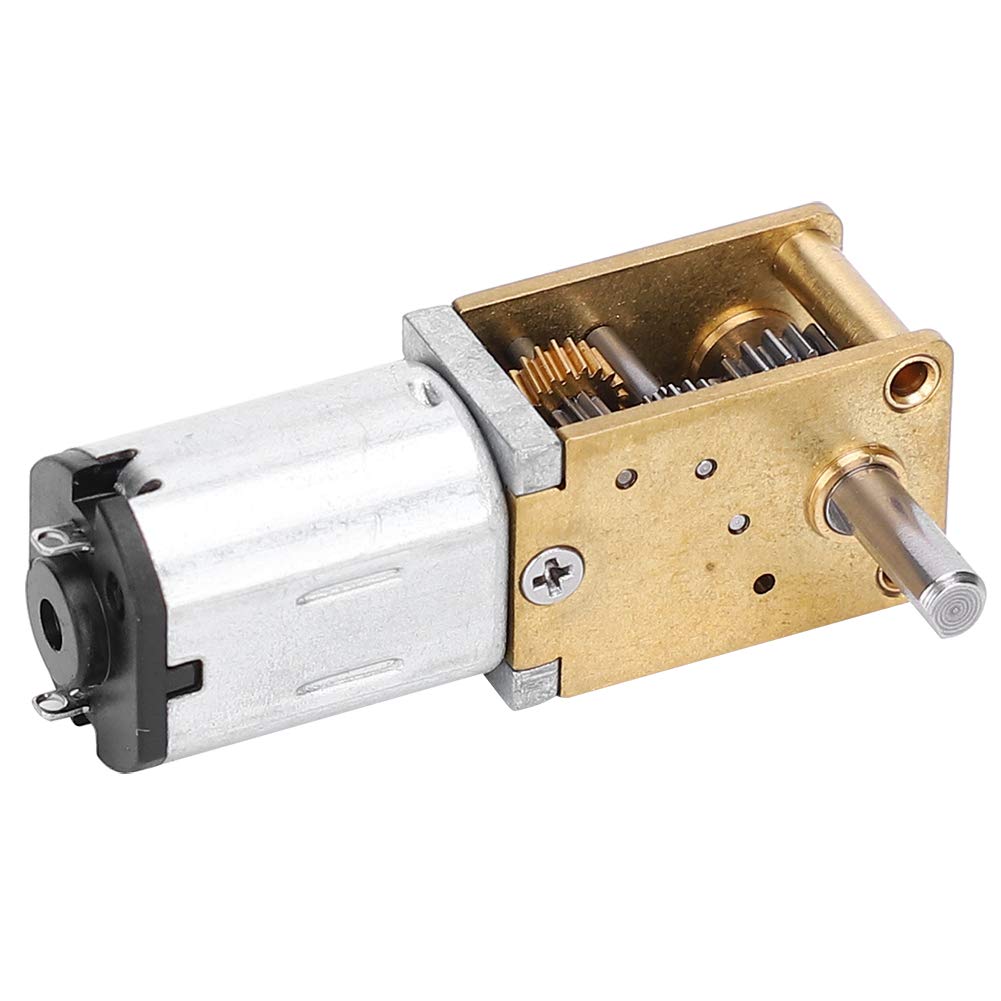Fafeicy N20 DC12V Mini Micro Metal Gear Motor, Speed Reduction CW/CCW Micro Motor Speed Reduction Motor for DIY Engine Toy(DC12V