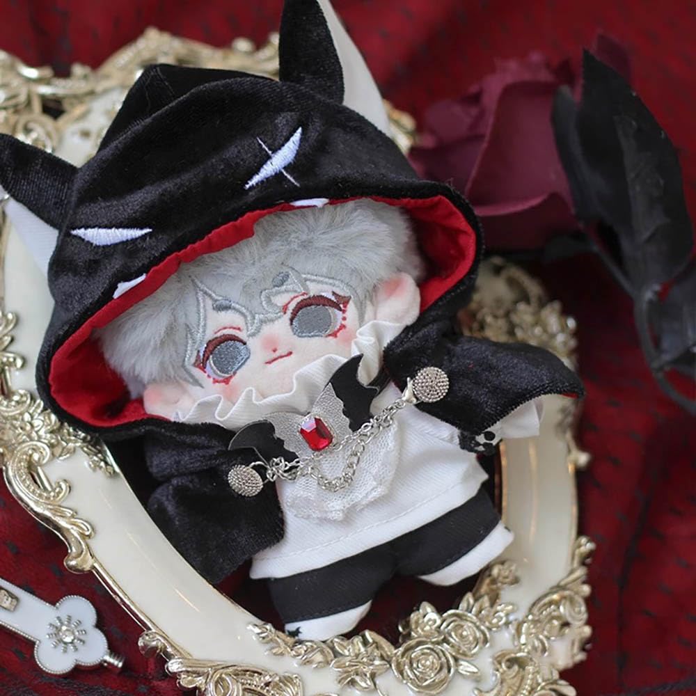 Niannyyhouse 10Cm 20Cm Doll Clothes Shawl Bow Tie Shirt Pants Belts Demon Suits Plush Doll Dress Up Accessories (Black, 10Cm)