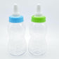 Paradise Beach Baby Bottle Piggy Bank Funny Coin Bank Transparent Pvc Piggy Bank For Kids Toddler Boys Girls 2 Pcs (Blue Green),