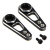 2Pack Vgoohobby Aluminum Alloy RC Double Hole 25T Steering Servo Arm Horn Compatible with Recat Axial SCX10 90046 Traxxas TRX-4