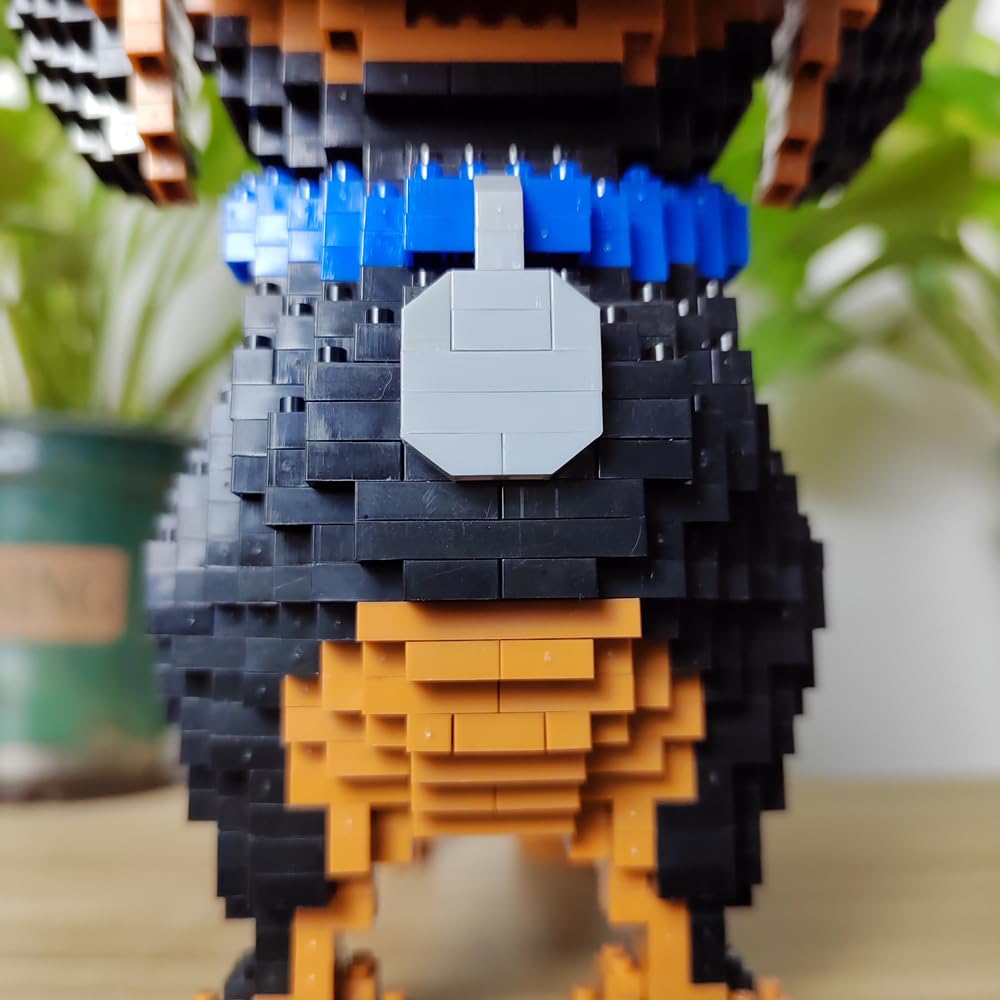 alltogetho Celebrate Your Love for Dogs with a 9inch Long Dachshund Model Micro Mini Building Blocks Set - an Educational & Recreational Toys