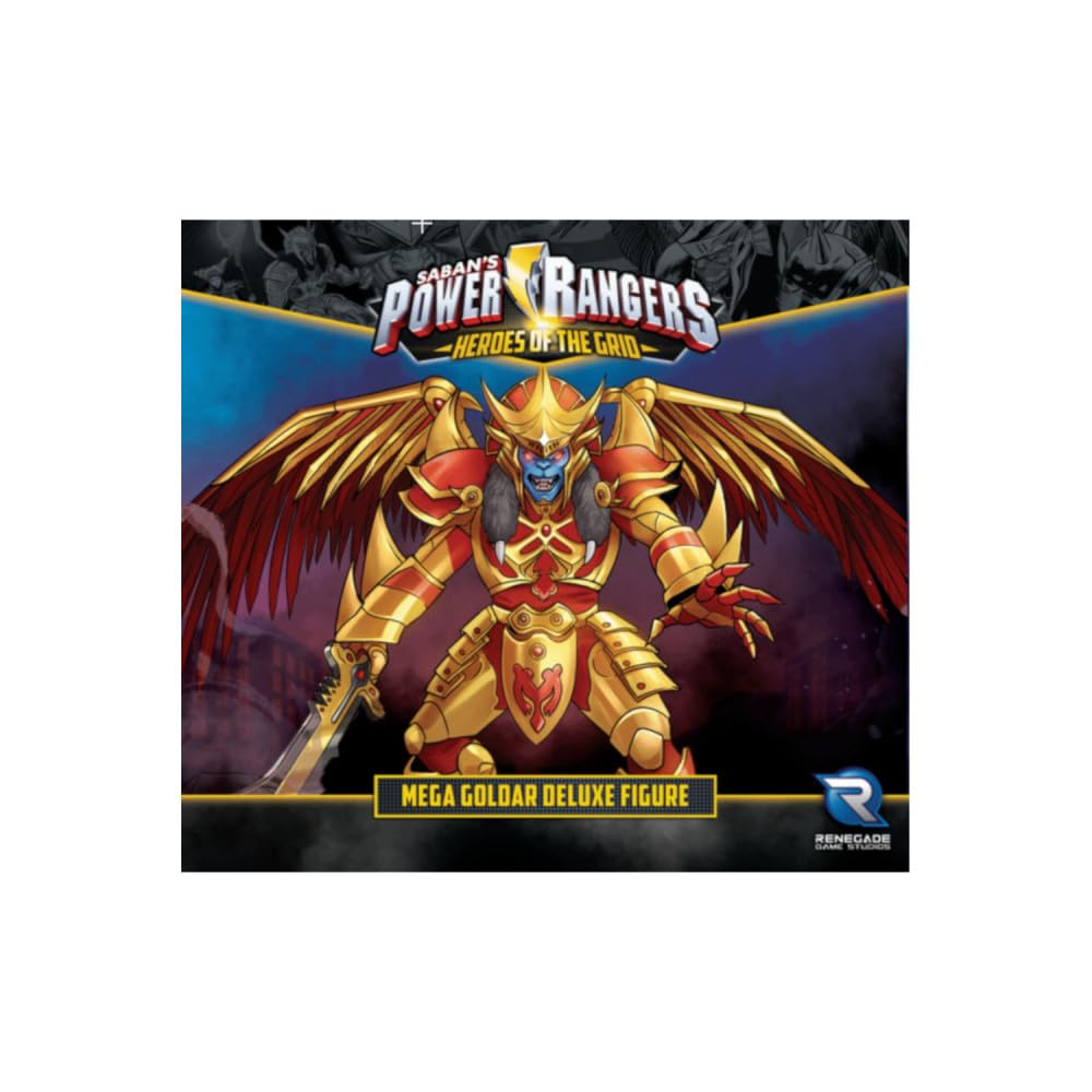 Renegade Game Studios Power Rangers: Heroes Of The Grid Mega Goldar Deluxe Figure , Black