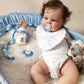 Kokomandy 24'' Toddler Reborn Doll Girl, Silicone Newborn With Rooted Hair, Soft Body Weighted, Lifelike Realistic Kid Toy