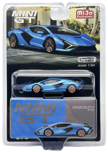 Truescale Miniatures Lambo Sian Fkp 37 Blu Aegir Blue Metallic Limited Edition To 6960 Pieces Worldwide 1/64 Diecast Model Car M