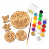 Picknmake Art & Craft Kit For Kids | Diy Wooden Elephant Painting Set | ScreenFree Activity For Ages 5+ | 5 Mdf Boards, 18 Non