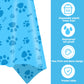 Paw Print Tablecloth, 3 Pack Large Size Plastic 54'X108' Dog Paw Print And Bone Sign Tablecloths, Cute Table Cover For Kids Boy Girl Dog Birthday Party Supplies- Blue