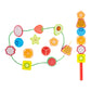 Club BollywoodWooden Lacing Beads for Toddler Stringing Sorting Development Shape Matching Fruits|Toys & Hobbies|Educational|Oth