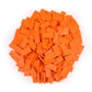 Bulk Dominoes Plastic Bulk 100pcs - Building and Stacking and Chain Reaction Toppling STEAM Toy Blocks for Kids (Orange)