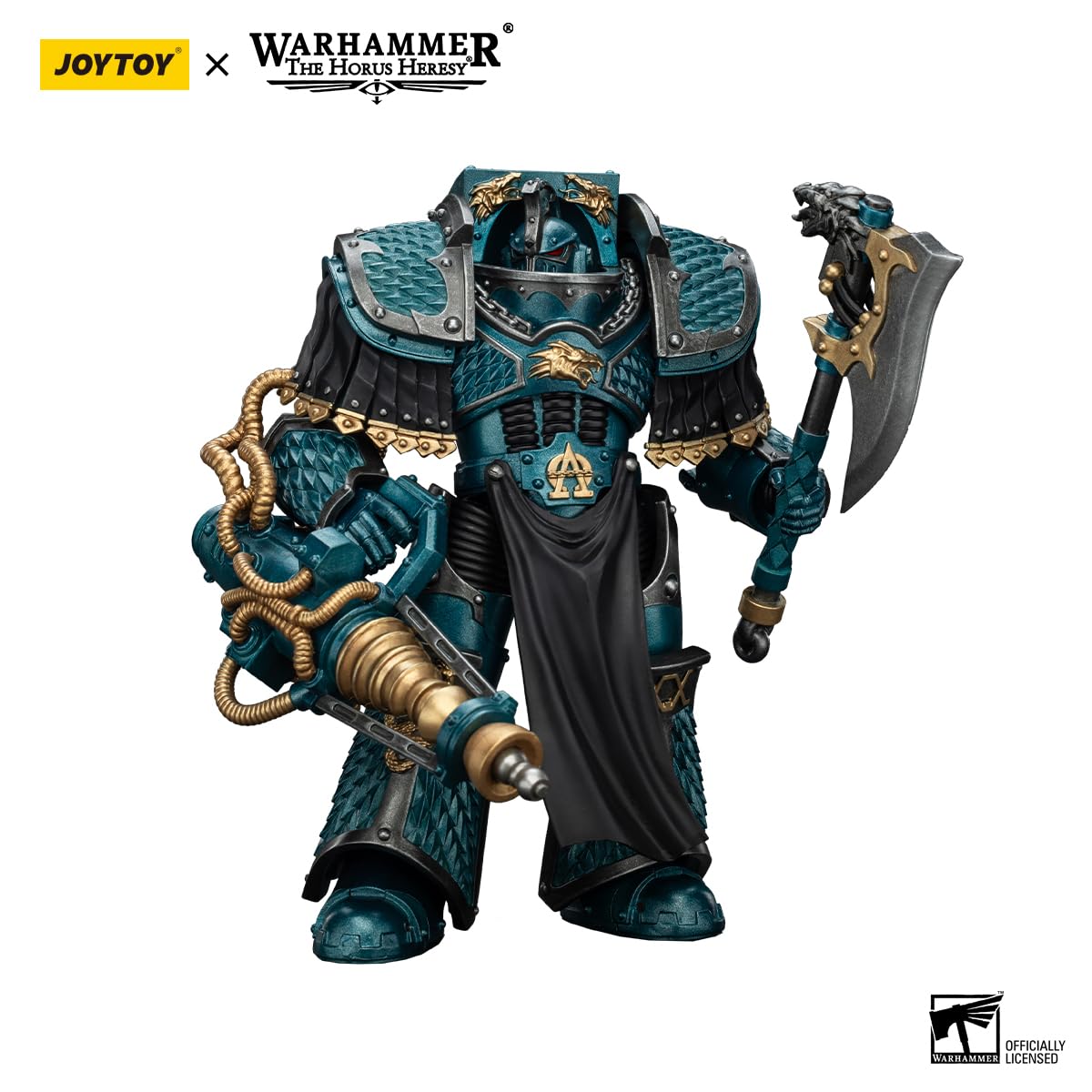 JOYTOY Warhammer The Horus Heresy Alpha Legion Lernaean Terminator with Conversion Beam Cannon - 1:18 Scale 5.39in Action Figure