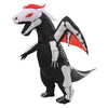 Aiwendish Inflatable Skeleton Dinosaur Costume For Kids 8-10-12 Year Blow Up T-Rex Cosplay Trex Jumpsuit Dragon With Wings For H