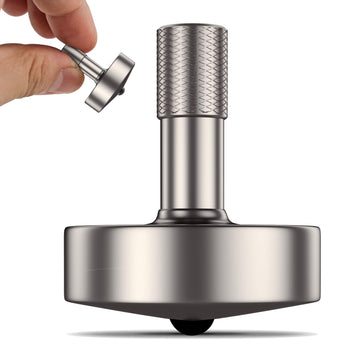 Djuiinostar Premium Titanium Spinning Top: Lengthened Stem, Easy To Twirl For Kids And Adults, High Performance (4-7 Minutes), Cnc Machined, Great Time Killer, Edc Fidget Toy Dst-817